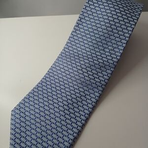 Blue Patterned Men's Tie